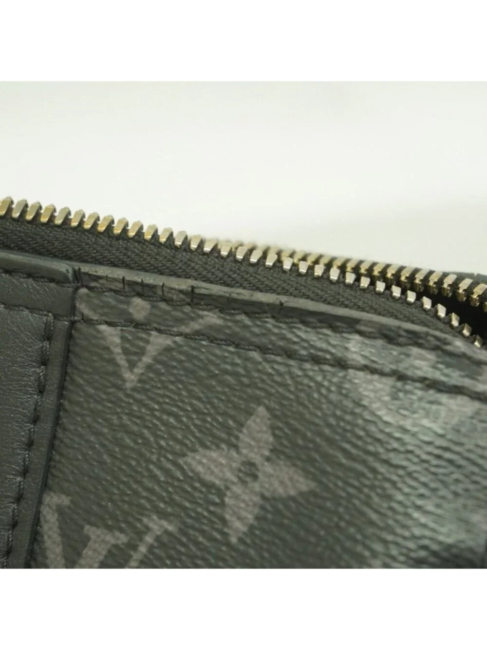 Louis Vuitton Shoulder Bag Monogram Eclipse City Keepall Black Gray